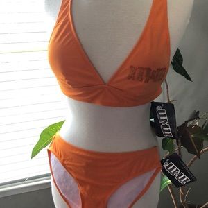 NWT 2-piece Monogrammed M&M bikini swimsuit Sz MED